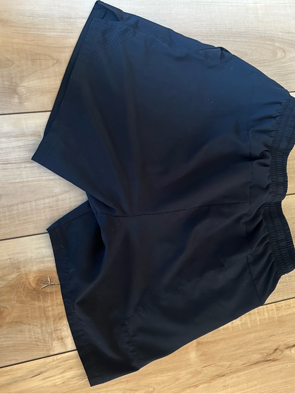 UNRL Men's Black Athletic Drawstring Shorts - Picture 5 of 5